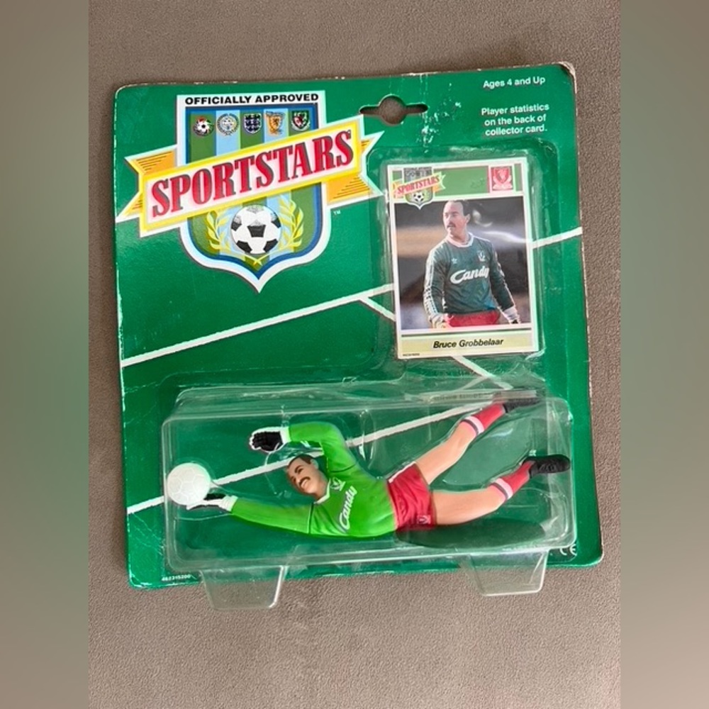 Vintage & Rare Footballer Card & Action Figure: Bruce Grobbelaar (Liverpool)
